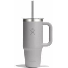 Термочашка Hydro Flask 700 ml Travel Tumbler Clear Lid, сірий