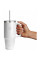 Термочашка Hydro Flask 700 ml Travel Tumbler Clear Lid, білий