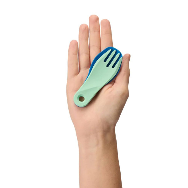 Ложко-виделка Humangear GoBites BIO Spin, синій