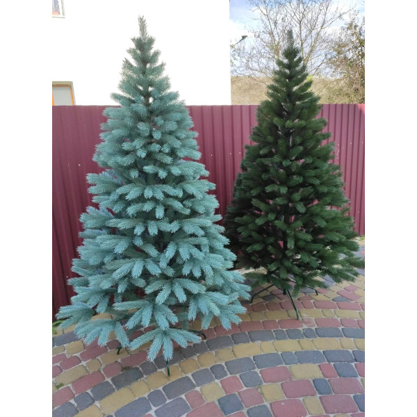 Ялинка штучна лита Буковельська 1,8 м, блакитна