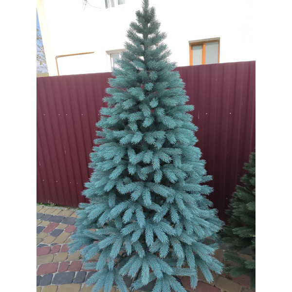 Ялинка штучна лита Буковельська, 1,5 м, блакитна