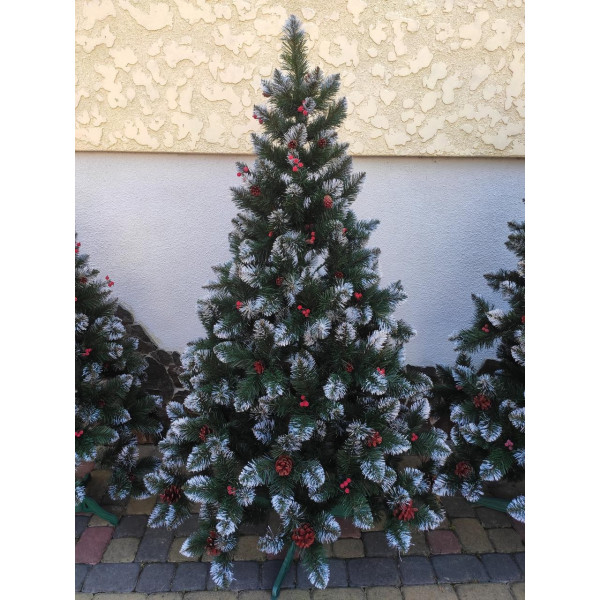 Ялинка Кармен з шишками і калиною 1.80м