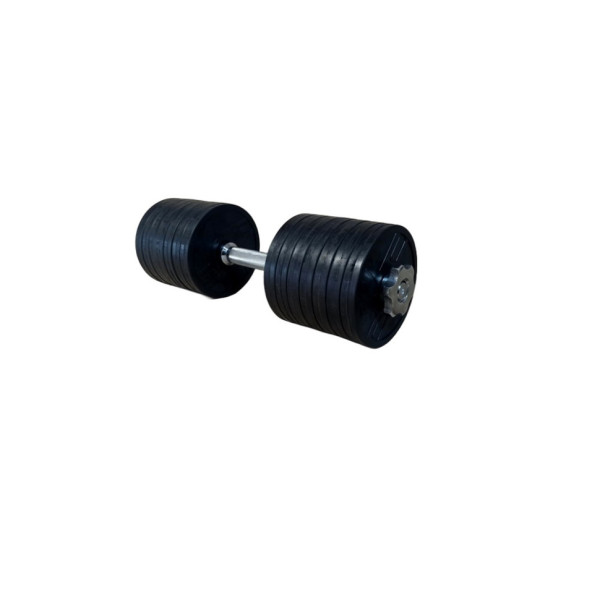 Обгумована гантель 18.5 кг