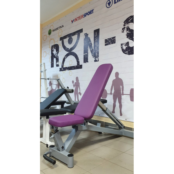 Професійна лава зі стійками RN-Sport black rock + 4 грифи 115 кг дисків