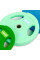 Бліни (диски) поліуретанові з хватом та металевою втулкою d-50 мм Zelart TA-5336-50-10 10 кг м'ятний
