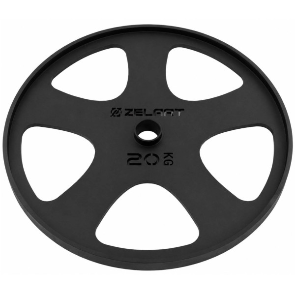 Млинці диски сталеві для станової тяги Deadlift Pulling Weight Plates Zelart TA-6961-20 20кг чорний