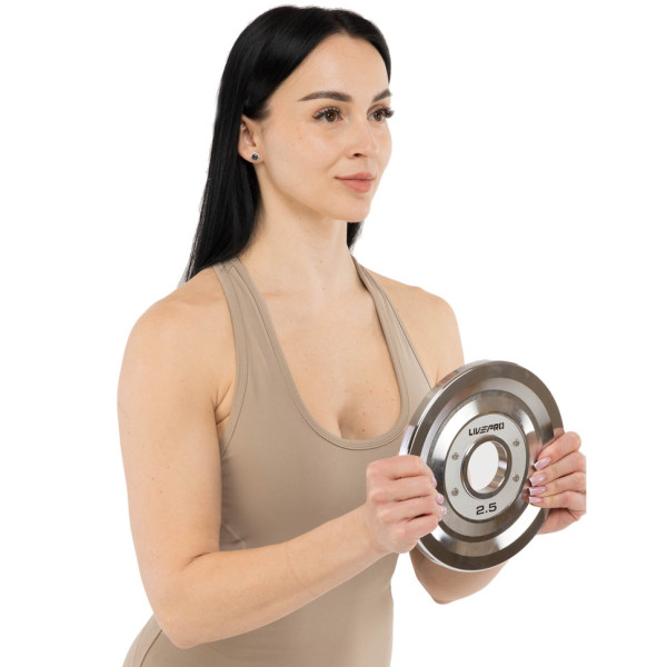 Блини диски сталеві 2 Handle металева втулка LiveUp LP8338-2_5 ø51мм 2,5кг сірий