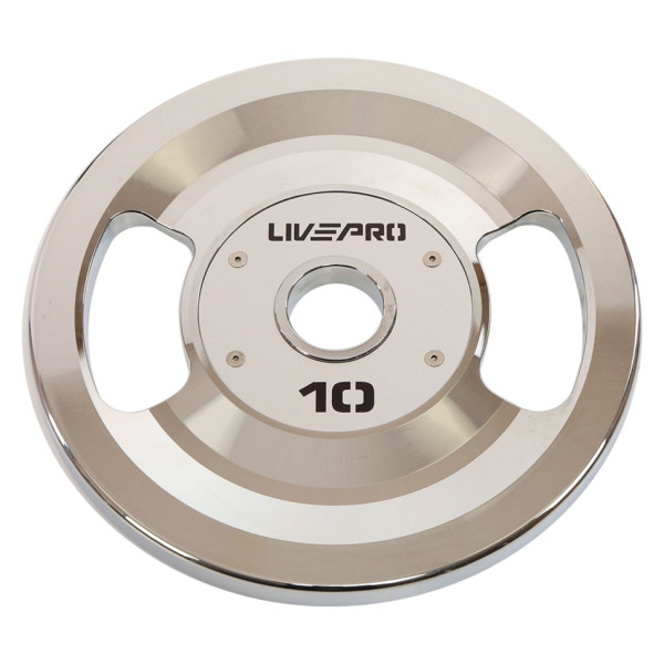ББлини диски сталеві 2 Handle металева втулка LiveUp LP8338-10 ø51мм 10кг сірий