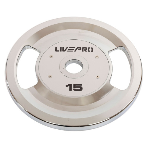 ББлини диски сталеві 2 Handle металева втулка LiveUp LP8338-15 ø51мм 15кг сірий
