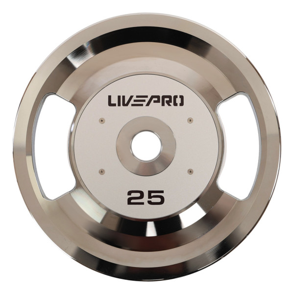Блини диски сталеві 2 Handle металева втулка LiveUp LP8338-25 ø51мм 25кг сірий