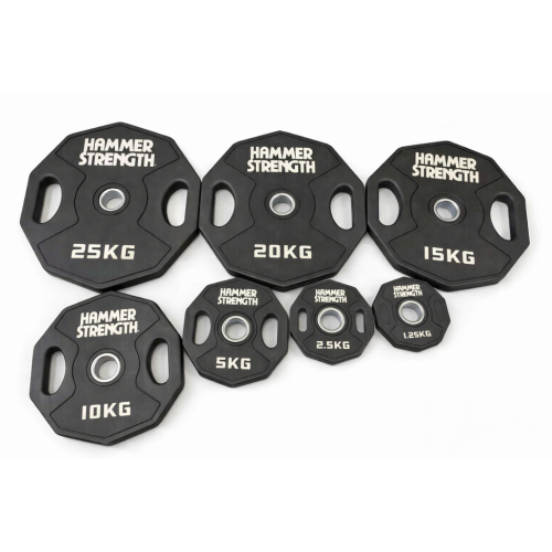 Диски обгумовані олімпійські Hammer Strength 51 мм 1.25-2.5-5-10-15-20-25 кг