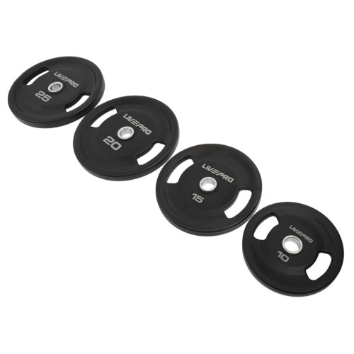 Диски поліуретанові 2 Handle металева втулка LiveUp LP8337 10-15-20-25 кг