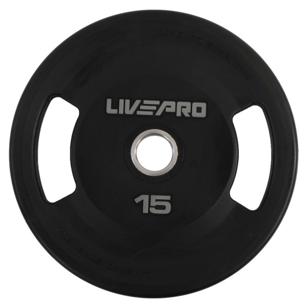 Диски поліуретанові 2 Handle металева втулка LiveUp LP8337 10-15-20-25 кг