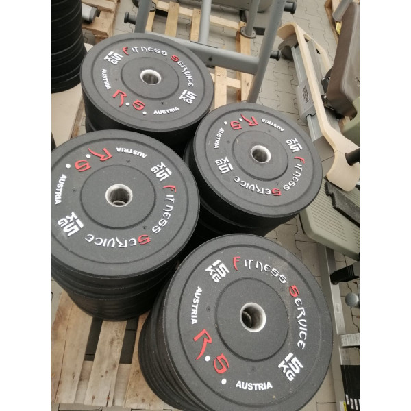 Бамперний диск для кросфіту Fitness Service RCP23-15 15 кг
