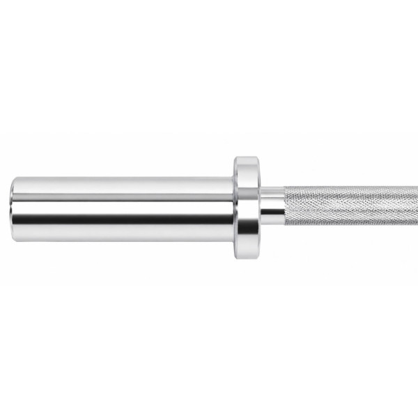 Гриф гантельний сталевий хромований із замками довжина 51см діаметр-30мм вага-6кг хром