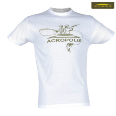 Футболка Acropolis ОФРМ-4 бавовняна біла для мисливців та рибалок