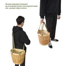 Кошик для грибів Acropolis РНГ-6м, плетений з лози
