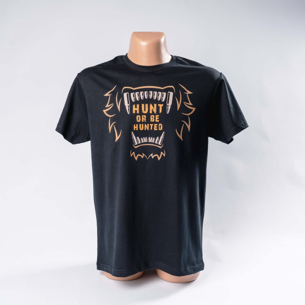 Футболка для мисливця HUNT OR BE HUNTED Acropolis ОФМ-3 (чорна)