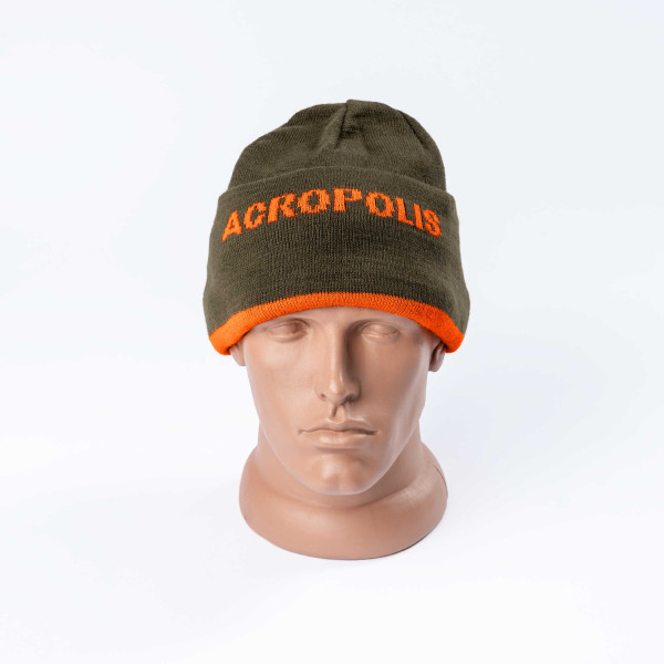 Шапка сигнальна двостороння Олива / Помаранчевий - Acropolis ОШМ-5н
