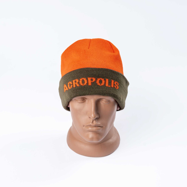 Шапка сигнальна двостороння Олива / Помаранчевий - Acropolis ОШМ-5н