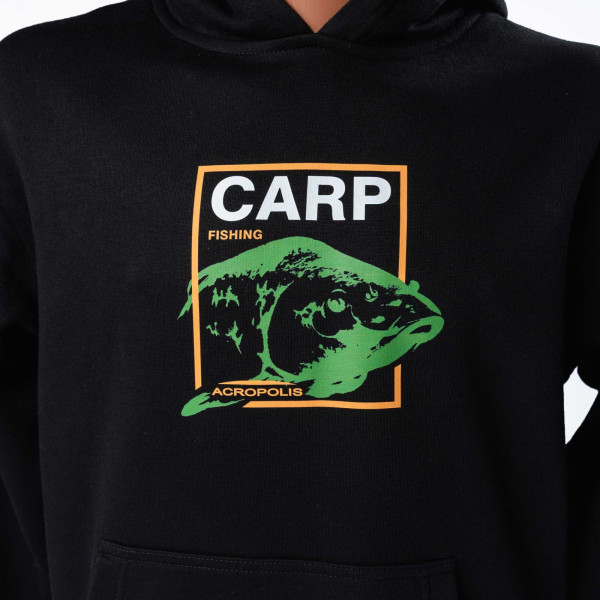 Acropolis Худі для рибалок Короп - Carp Fishing чорний ОХР-4