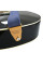 Гітарний ремінь з комірками для медіаторів та термотисненням Renesans GR-4 Dark Blue (синій)