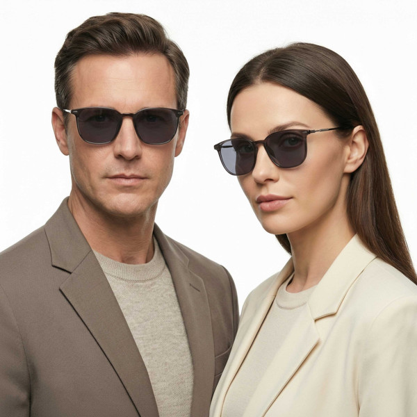 Сонцезахисні окуляри Acropolis 52601-2 Unisex з фотохромними лінзами та світло-сірою оправою