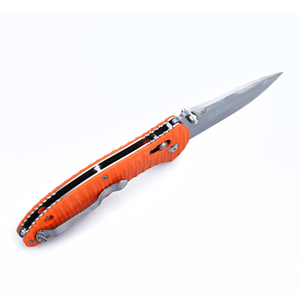 Ніж складаний туристичний Ganzo G7392P (8.7 см) 440C / G10 помаранчевий