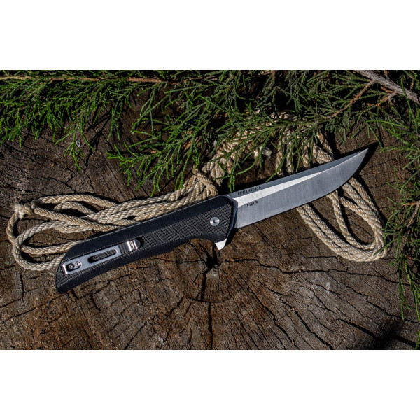 Ніж складаний туристичний Ruike Hussar P121-B, (9.2 см) 14C28N / G10 чорний