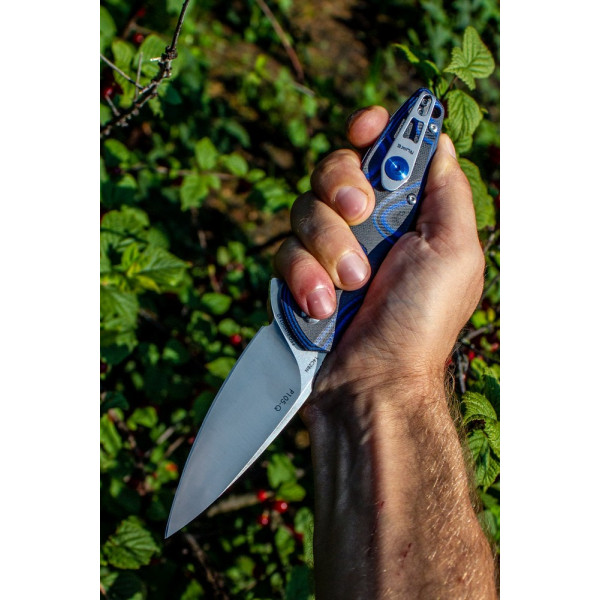 Ніж складаний туристичний Ruike Fang P105-K, (9.2 см) 14C28N / G10 сірий