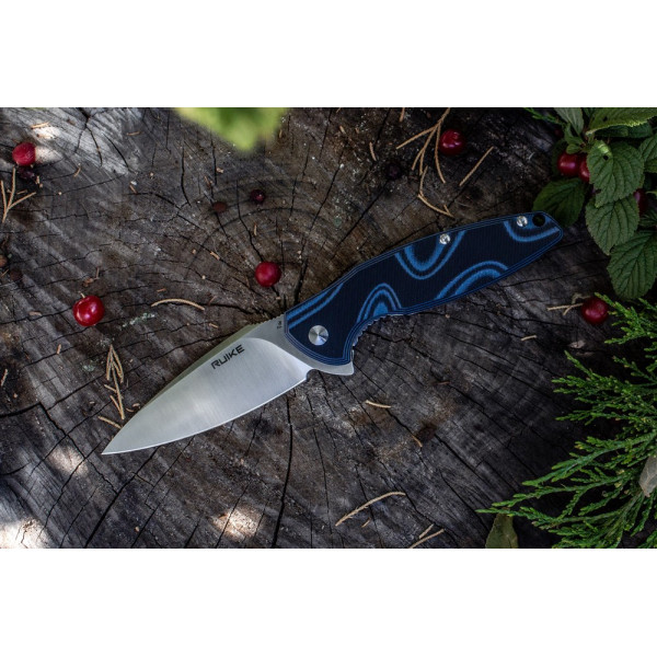 Ніж складаний туристичний Ruike Fang P105-K, (9.2 см) 14C28N / G10 сірий