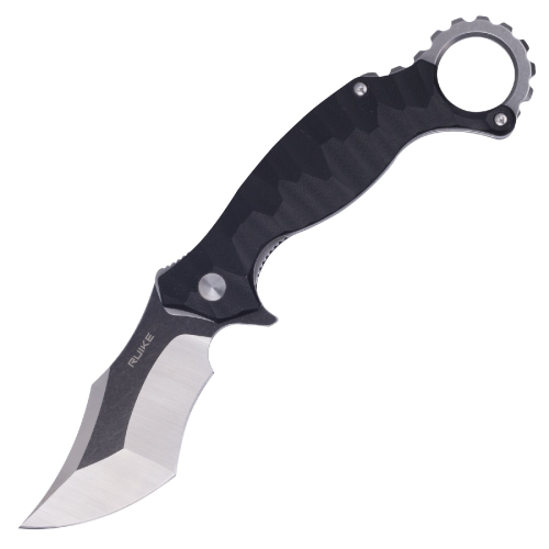 Ніж складаний кишеньковий Ruike P881-B1, (7.6 см) 14C28N / G10 чорний
