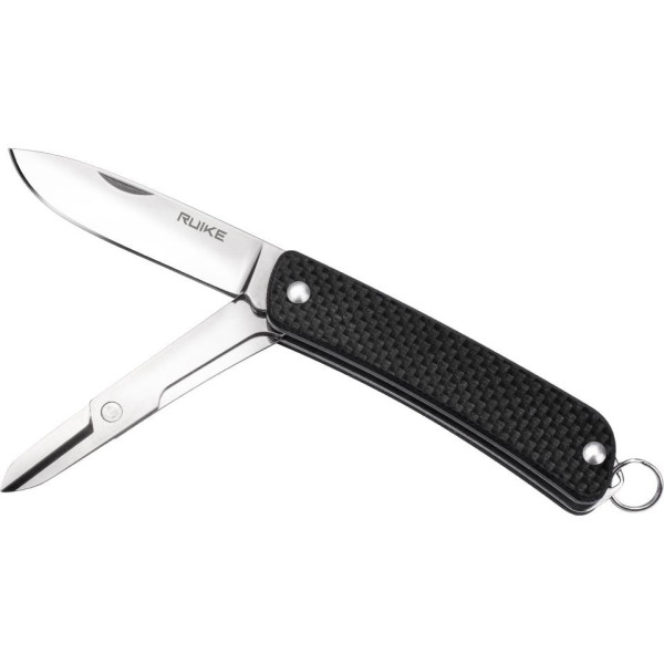 Багатофункціональний ніж Ruike Criterion S22, (5.3 см) 12C27 / G10 чорний, 3 інстр.