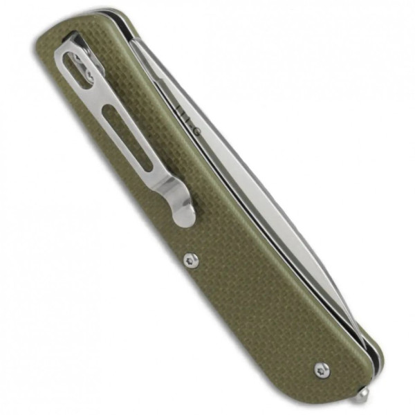 Багатофункціональний ніж Ruike Criterion L11, (8.5 см) 12C27 / G10 зелений, 3 інстр.