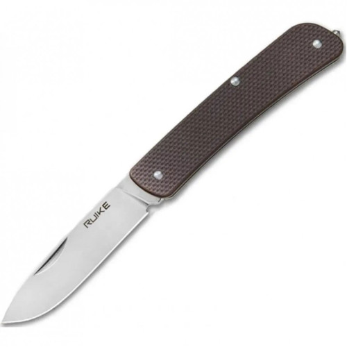 Багатофункціональний ніж Ruike Criterion L11, (8.5 см) 12C27 / G10 коричневий, 3 інстр.