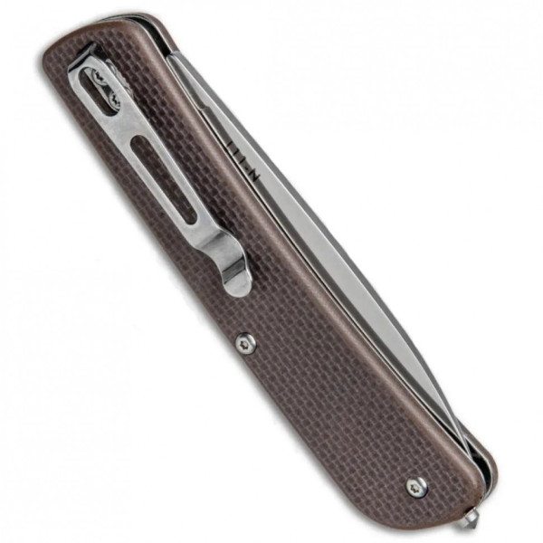 Багатофункціональний ніж Ruike Criterion L11, (8.5 см) 12C27 / G10 коричневий, 3 інстр.