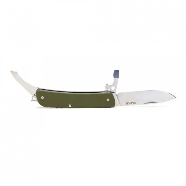 Багатофункціональний ніж Ruike Criterion L21, (8.5 см) 12C27 / G10 зелений, 12 інстр.