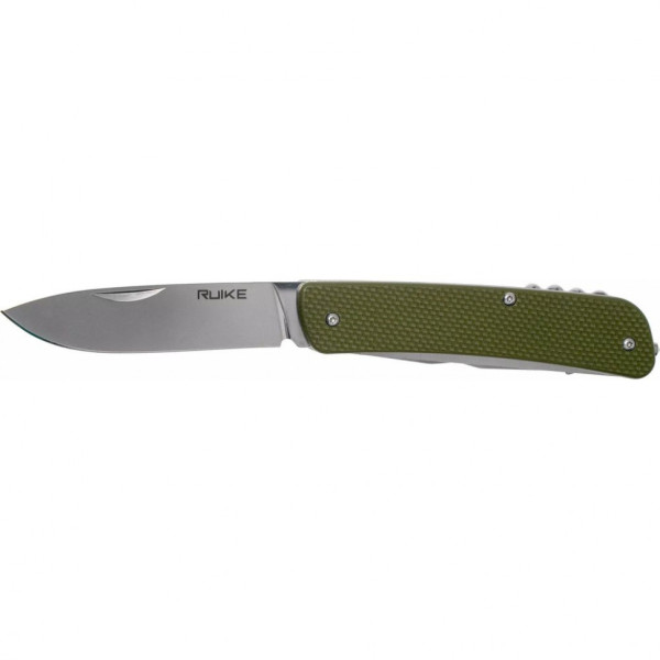 Багатофункціональний ніж Ruike Criterion L32, (8.5 см) 12C27 / G10 зелений, 13 інстр.