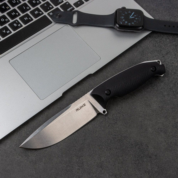 Ніж фіксований мисливський Ruike Jager F118-B, (11 см) 14C28N / G10 чорний