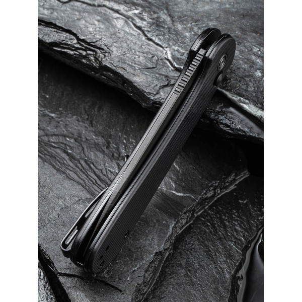 Ніж складаний туристичний Civivi Elementum Pocket, (8.9 см) 14C28N / G10 чорний