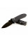 Ніж складаний туристичний Ganzo G704 (8.6 см) 440C / G10 чорний, чорний клинок