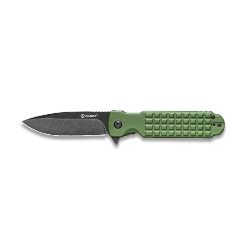 Ніж складаний туристичний Ganzo G627 (8.8 см) 8CR14 / PP зелений