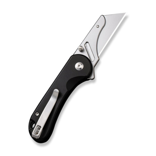 Ніж трапеція складаний кишеньковий Civivi Elementum Utility, (5.8 см) 6Cr13 / Aluminum чорний