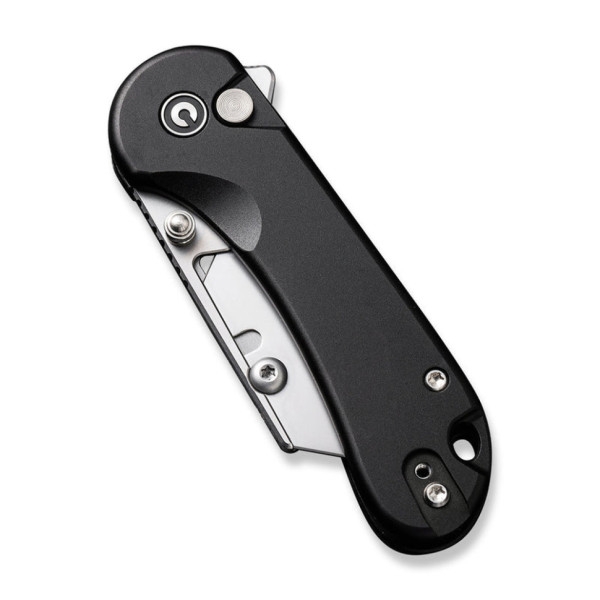 Ніж трапеція складаний кишеньковий Civivi Elementum Utility, (5.8 см) 6Cr13 / Aluminum чорний