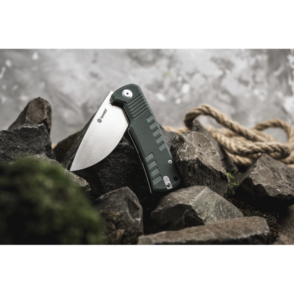 Ніж складаний туристичний Ganzo G769 (9 см) D2 / G10 зелений