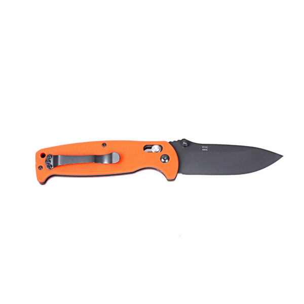 Ніж складаний туристичний Ganzo G7413 (8.9 см) 440С / G10 помаранчевий
