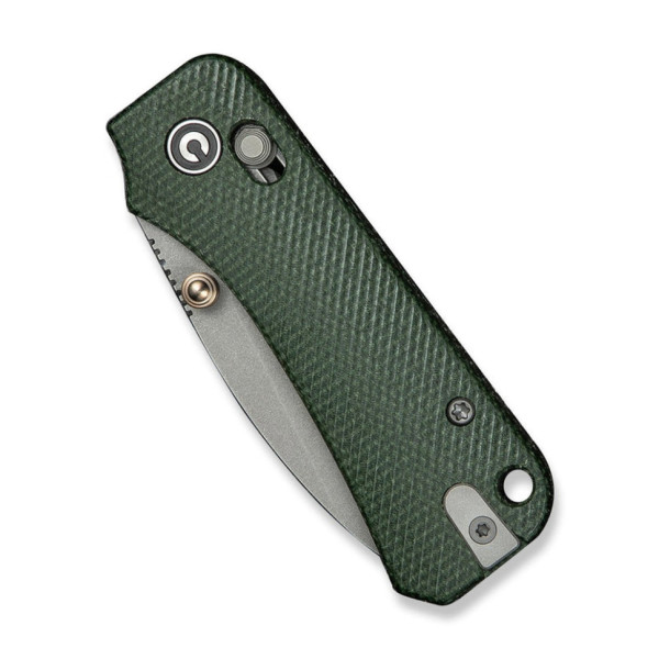 Ніж складаний кишеньковий Civivi Baby Banter 2, (5.9 см) Nitro-V / Micarta темно-зелений