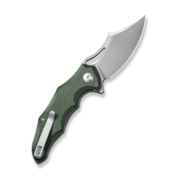 Ніж складаний кишеньковий Civivi Chiro, (7.9 см) 14C28N / Micarta темно-зелений
