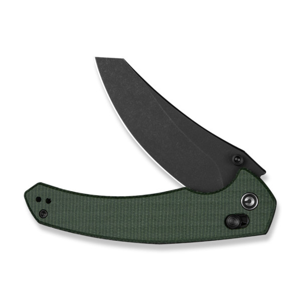 Ніж складаний туристичний Civivi Sixgill, (8.7 см) Nitro-V / Micarta темно-зелений