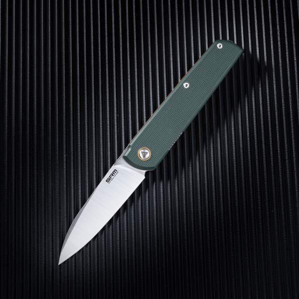 Ніж складаний туристичний SRM 408L-GX (8.2 см) 14C28N / G10 зелений
